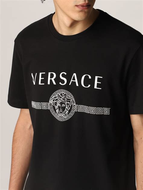 t shirt versace nera|versace t shirt men price.